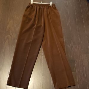 Brown Slip-on Pants